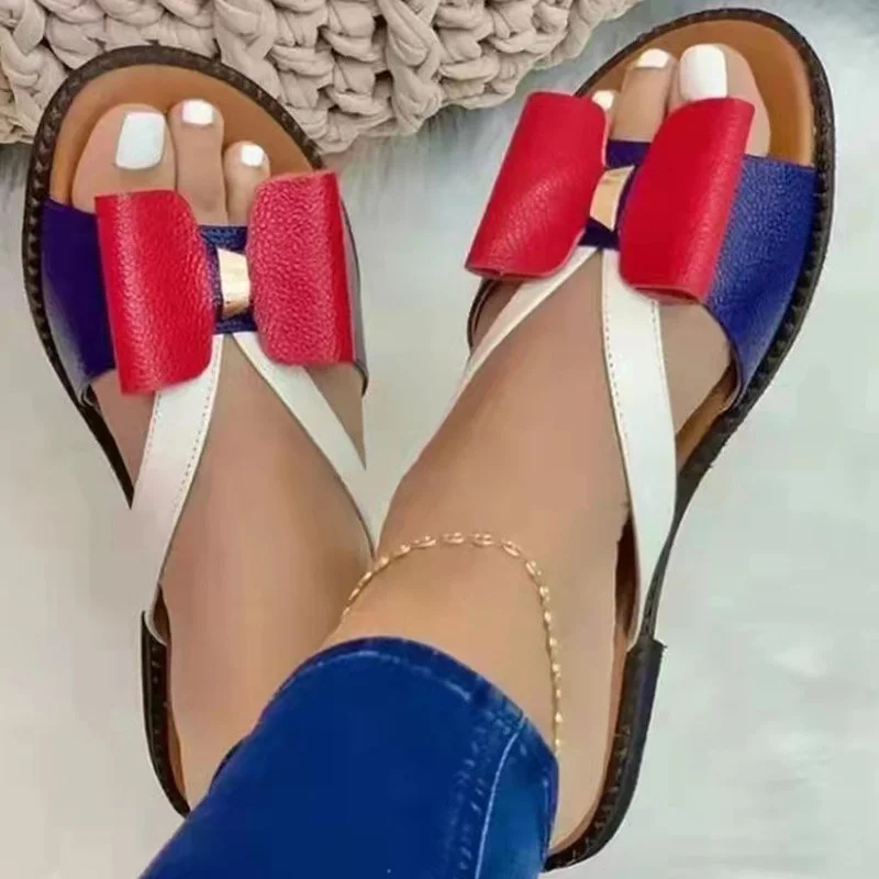 Women's Beach Casual Bow Slippers