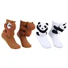 3D Knit Socks Funny Warm Cute Socks Double Layer Hand Crocheted Sock Middle Tube Socks for Autumn/Winter for Men & Women