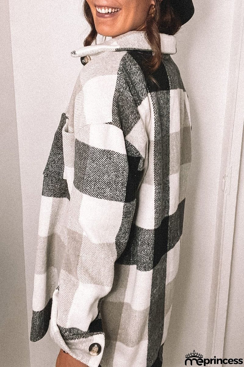 Plaid For Days Button Jackets