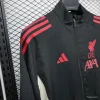 25/26 Liverpool Black Windbreaker (with Inner Lining)