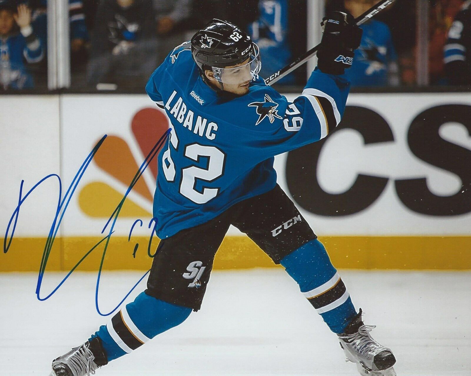 Kevin Labanc Signed 8x10 Photo Poster painting San Jose Sharks Autographed COA B