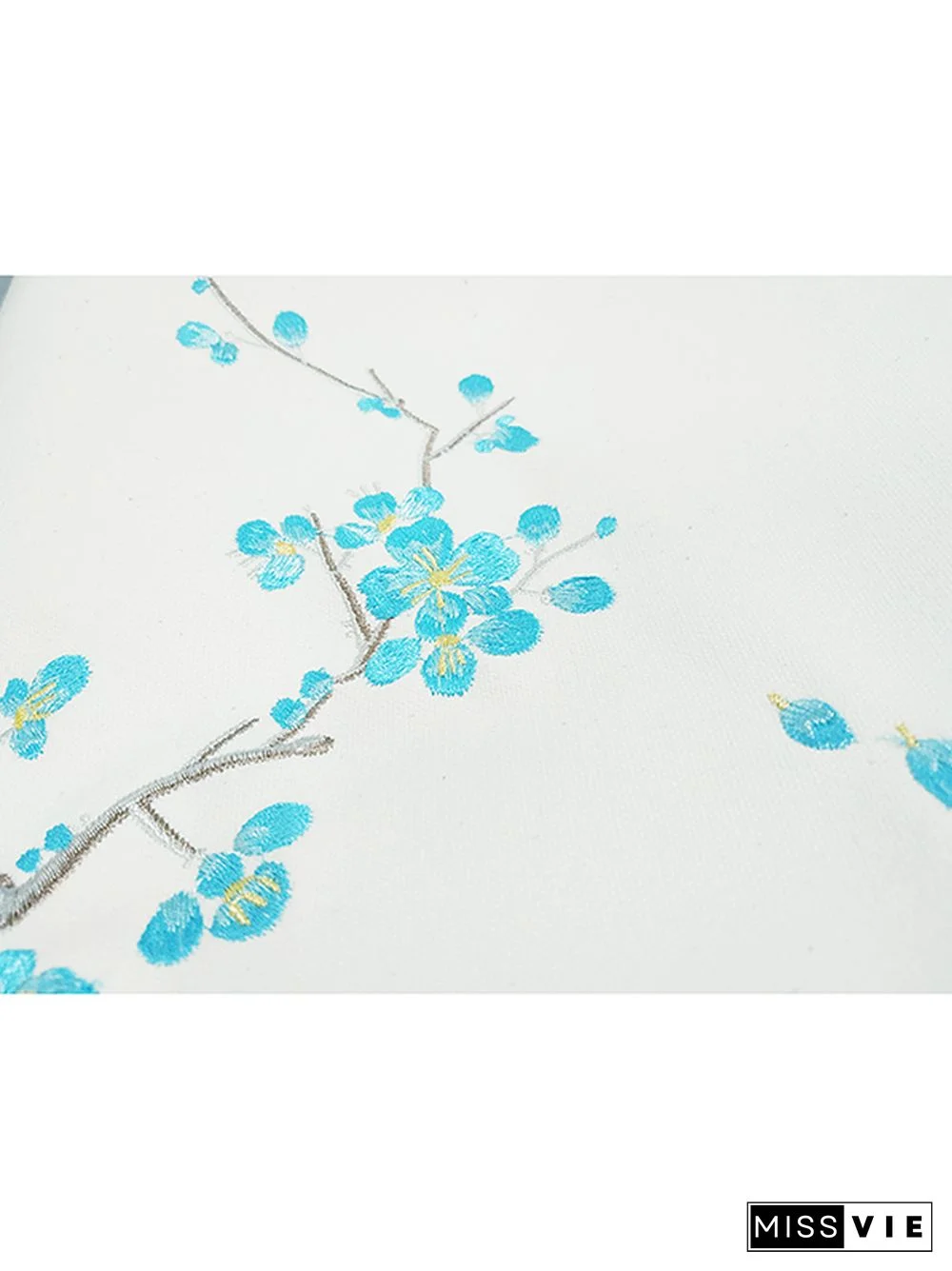 Vintage Flower Embroidery Backpack