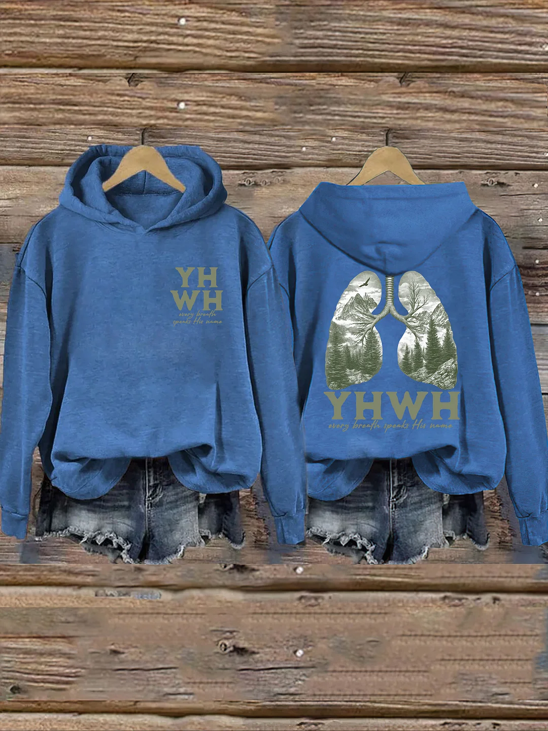 Yhwh Lungs Christian Hoodie