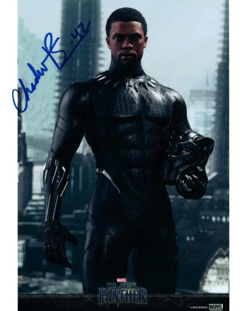 Chadwick Boseman signed 8x10 Picture nice autographed Photo Poster painting pic with COA