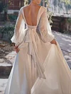 Backless Split-Side Long Sleeves Maxi Dresses
