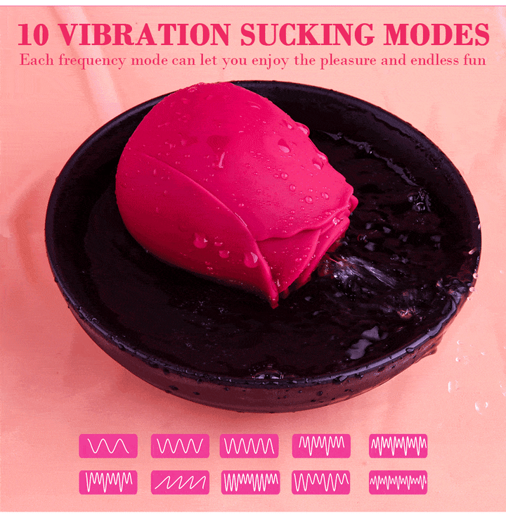 Silica gel rose toy 10 frequency (Purple) Silica gel rose toy 10 frequency (Purple)