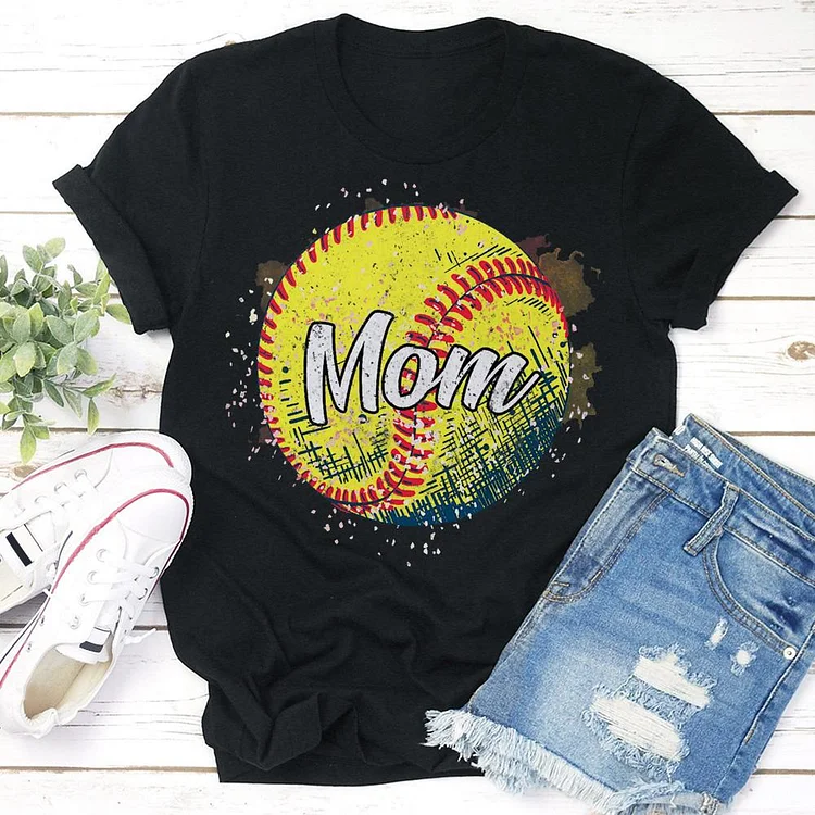 AL™ softball mom T-shirt Tee - 01362-Annaletters