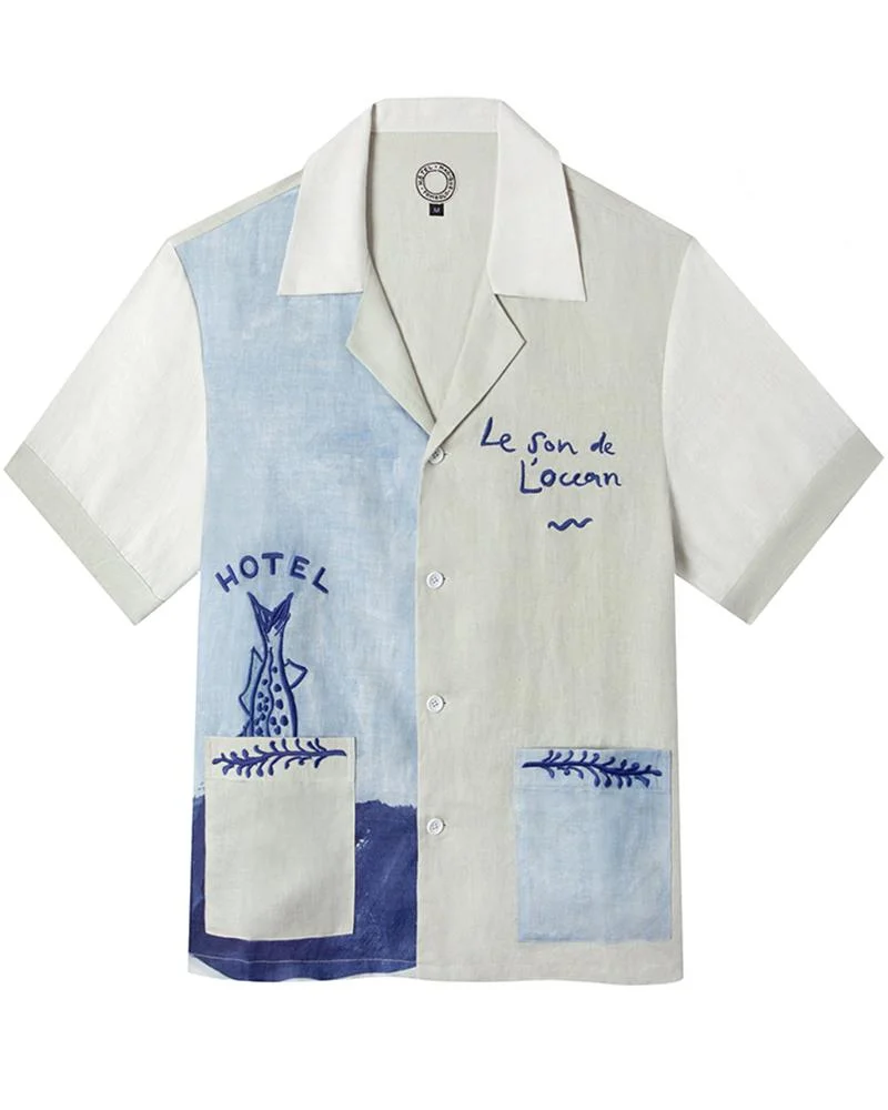 Men's Casual Printed Short-Sleeved Shirt40