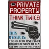 Warning - Vintage Metal Signs - 20*30cm/30*40cm - Warning