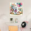 Flower Biscuit Schnauzer-11CT Stamped Cross Stitch 40*40cm/15.75*15.75in tapestrymarket