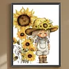 Diamond Painting -DIY Round Drill Sunflower Cowboy Kid
