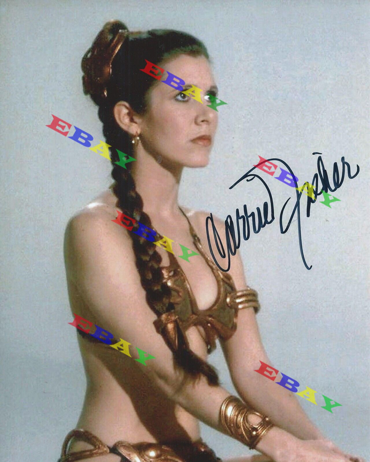 Carrie Fisher Star Wars Leia AUTOGRAPHED Signed 8x10 Photo Poster painting REPRINT