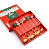 Ensemble De Vaisselle De No&euml;l En Acier Inoxydable
