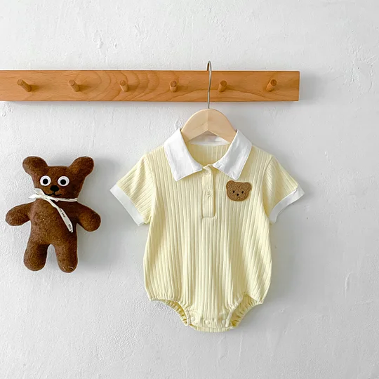 1688  Cute and Comfortable Baby Jumpsuit - Soft and Breathable Cotton Romper for Boys and Girls