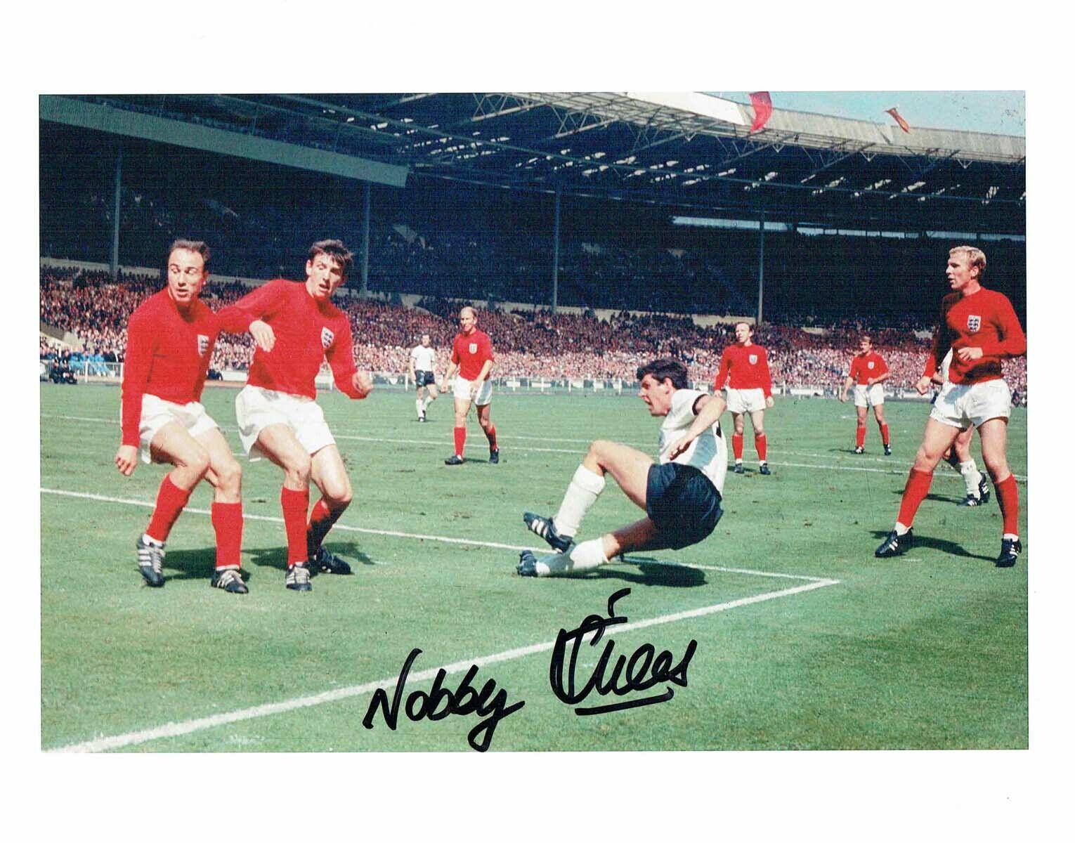 Nobby STILES 1966 World Cup Winner Signed Autograph Final Photo Poster painting AFTAL RD COA