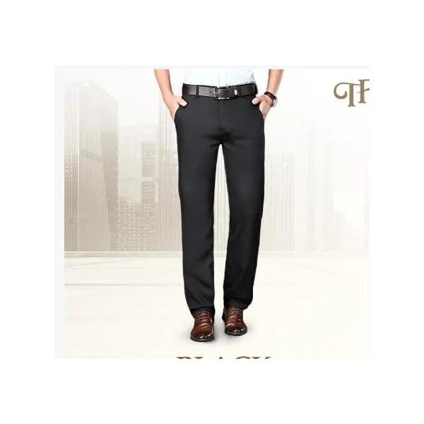 TimelessFlex - Men's High Stretch Straight Fit PTimelessFlex &ndash; Men&rsquo;s High Stretch Straight Fit Pantsants, Lightweight Pants Business Casual Work Trousers Straight 30 Regular Blue