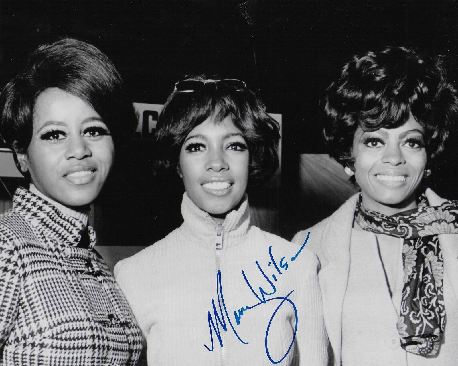 Mary Wilson The Supremes Original 8x10 Photo Poster painting #3 signed at the Hollywood Show