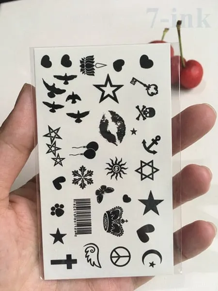 Waterproof Temporary Tattoo cute Pause Fast forward key Music key tatto Water Transfer fake tatoo 10.5*6 cm for man woman