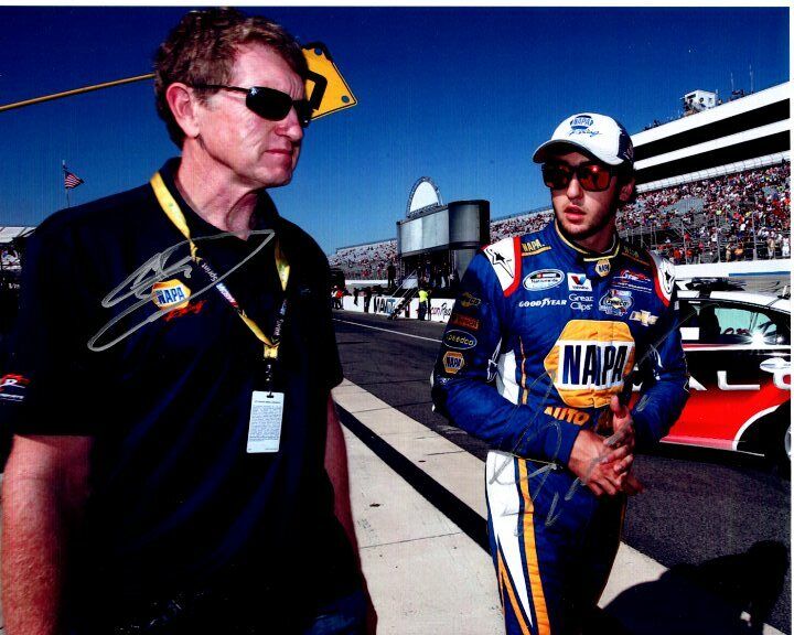 BILL and CHASE ELLIOTT signed autographed 8x10 NASCAR RACING RACE DRIVER Photo Poster painting