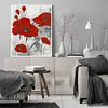 （No Printed Canvas）Counted Cross Stitch 11CT-Red Poppy 40*50cm