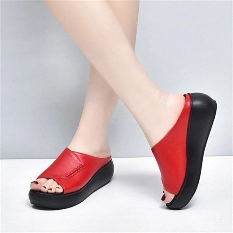 Women's New Thick-Bottomed Fish Mouth Slippers