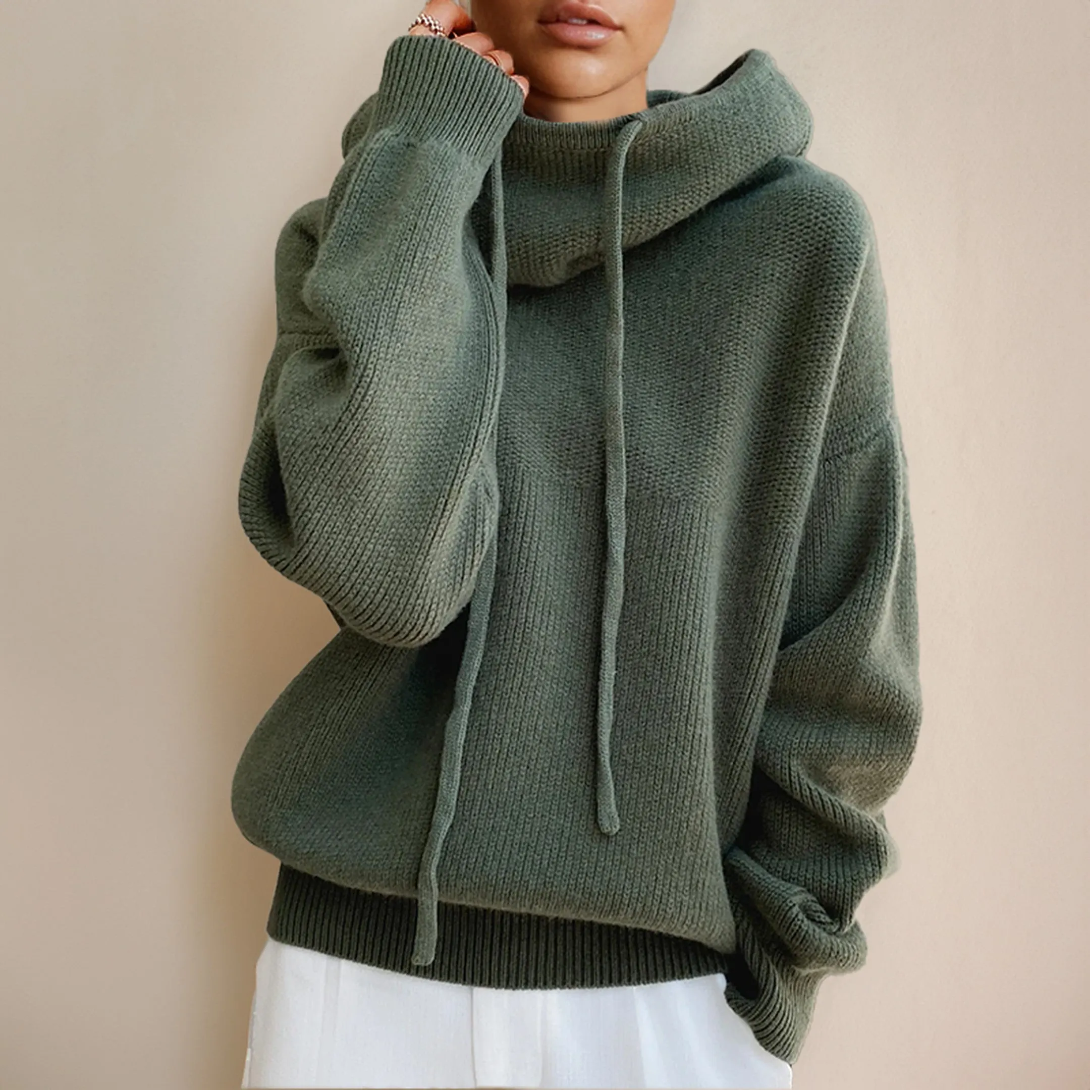 Women's Aria Merino Wool Turtleneck Jumper &ndash; Soft Fine Knit