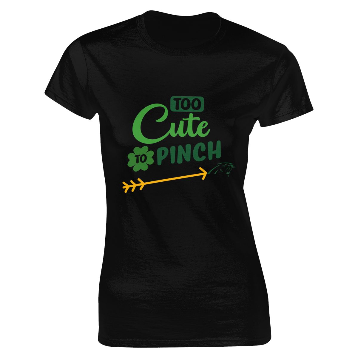 Carolina Panthers Too Cute To Pinch Women's Crewneck T-Shirt