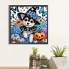 Chien D&rsquo;Halloween-Sp&eacute;cial En Forme De Diamant Peinture-40 * 40CM