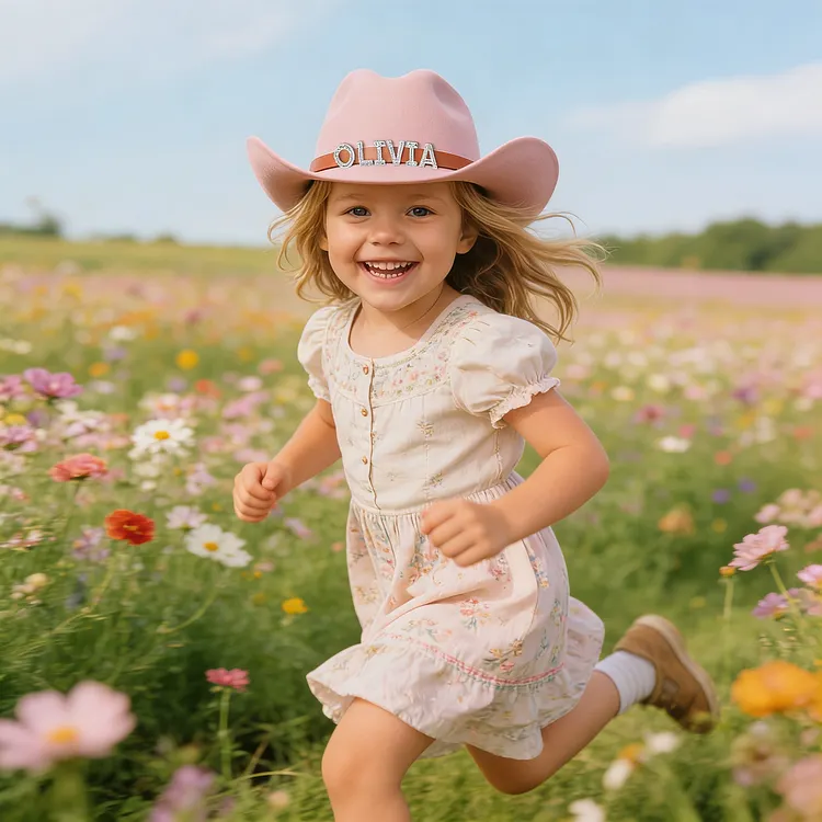 Toddler Cowgirl Hat Custom Toddler Cowboy Hat For Kids  Personalized Rhinestone Cowgirl Hat For Girls Boys  Sparkly Cowboy Hat For Women Men Birthday Party