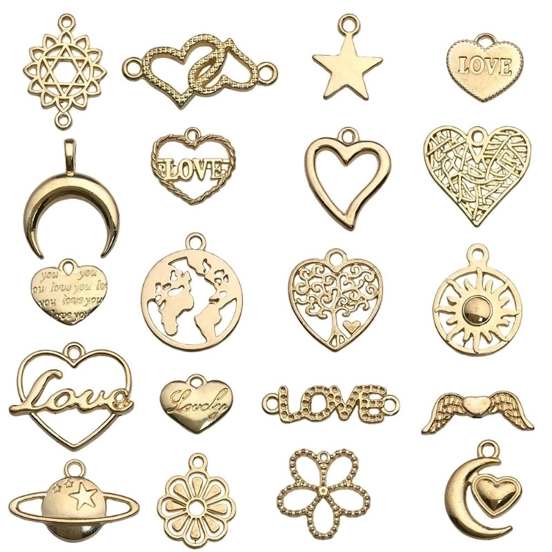 1 Piece Alloy Heart Shape Jewelry Accessories Pendant