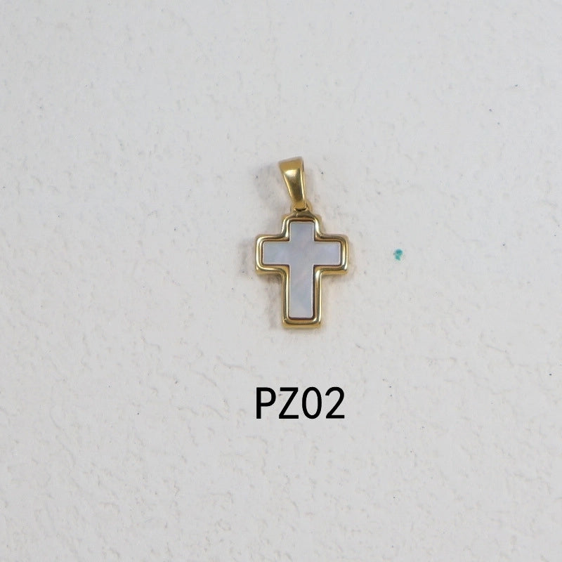 1 Piece 304 Stainless Steel Solid Color Pendant