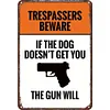 No trespassing warning - Metal Tin Signs(8*12Inch/12*16Inch)