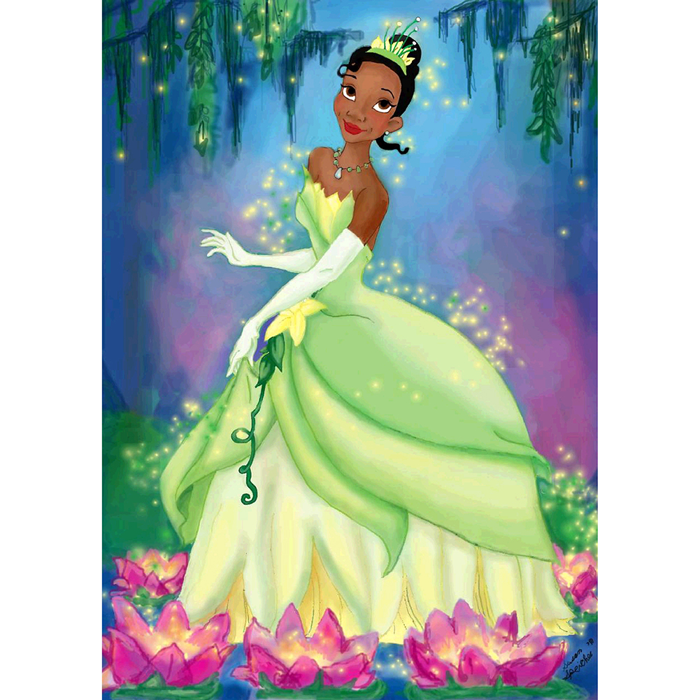 

30*40CM - Tiana - Round Drill Diamond Painting, 501 Original