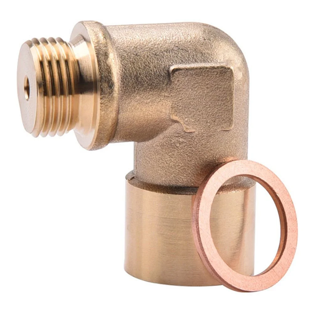 Garlaven M18X1.5 02 Bung Extension O2 Oxygen Sensor Angled Extender Spacer 90 Degree Generic