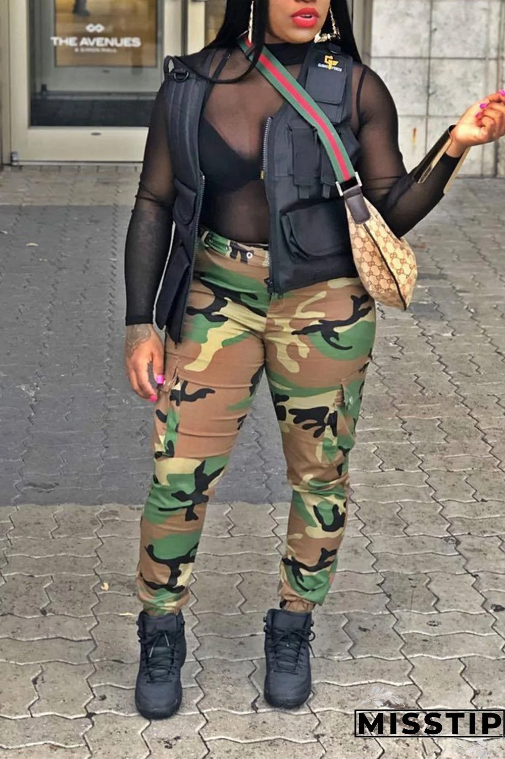 Yellow Zipper Fly Button Fly Mid Metal Zippered pencil Pants Pants