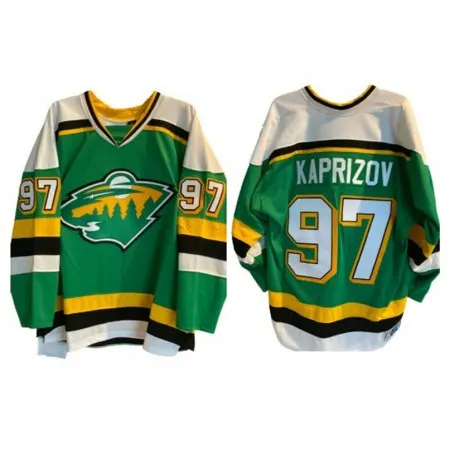 Men's Minnesota Wild  #97 Kirill Kaprizov Reverse Retro Stitched Jersey