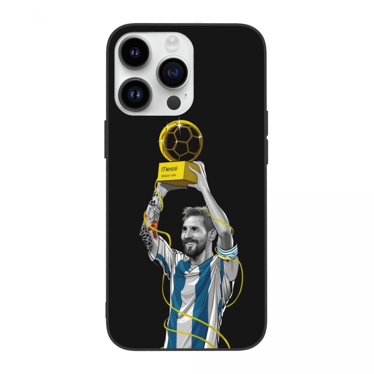 Lionel Messi Ballon d'Or iPhone 14 Phone Case