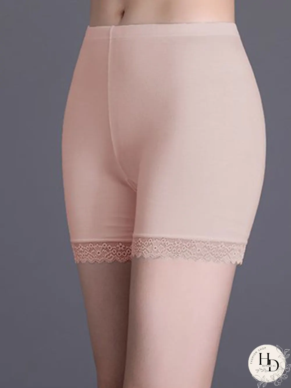 Stretch Lace Stitching Leggings Safety Shorts