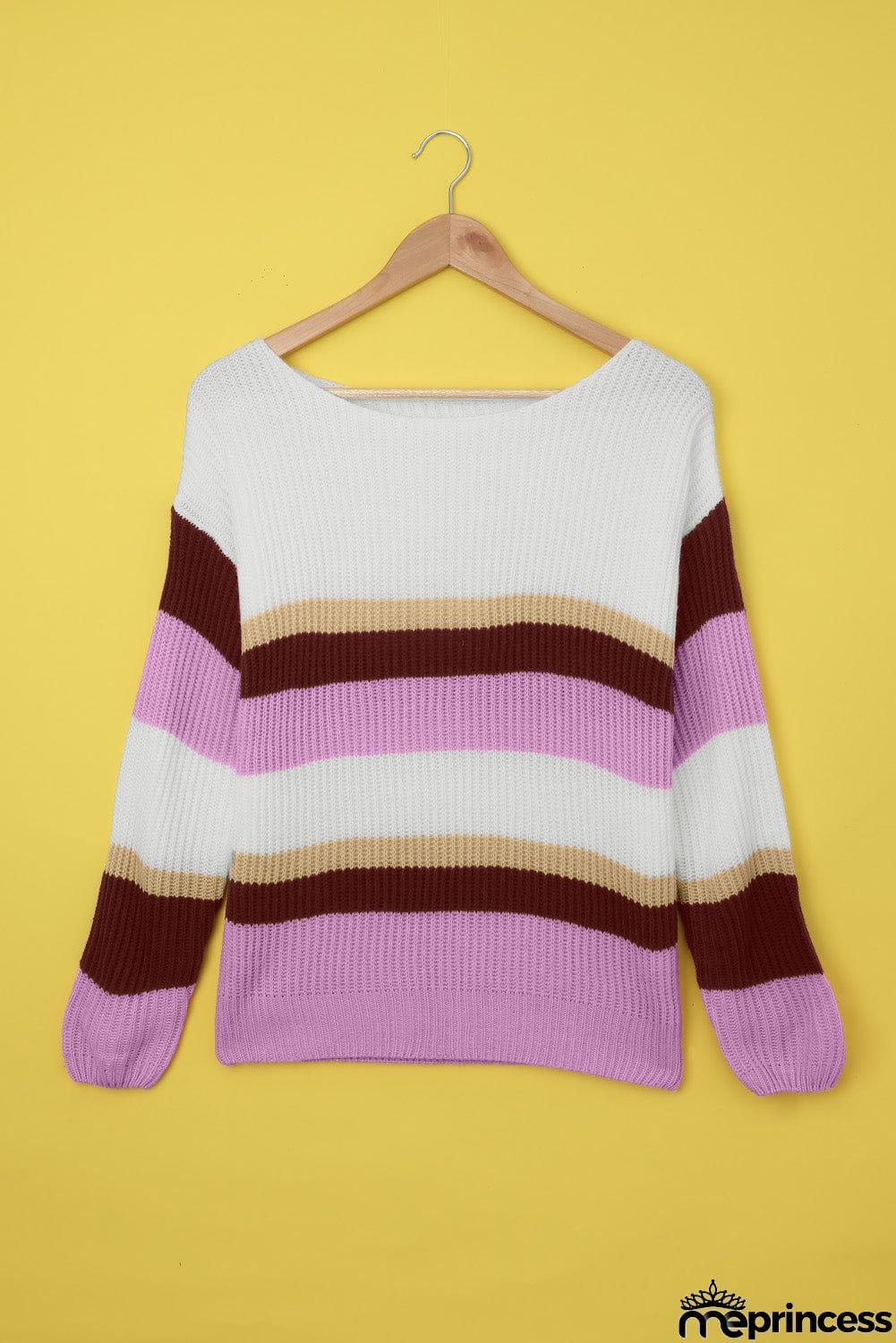 Color-lump Patchwork Sweater