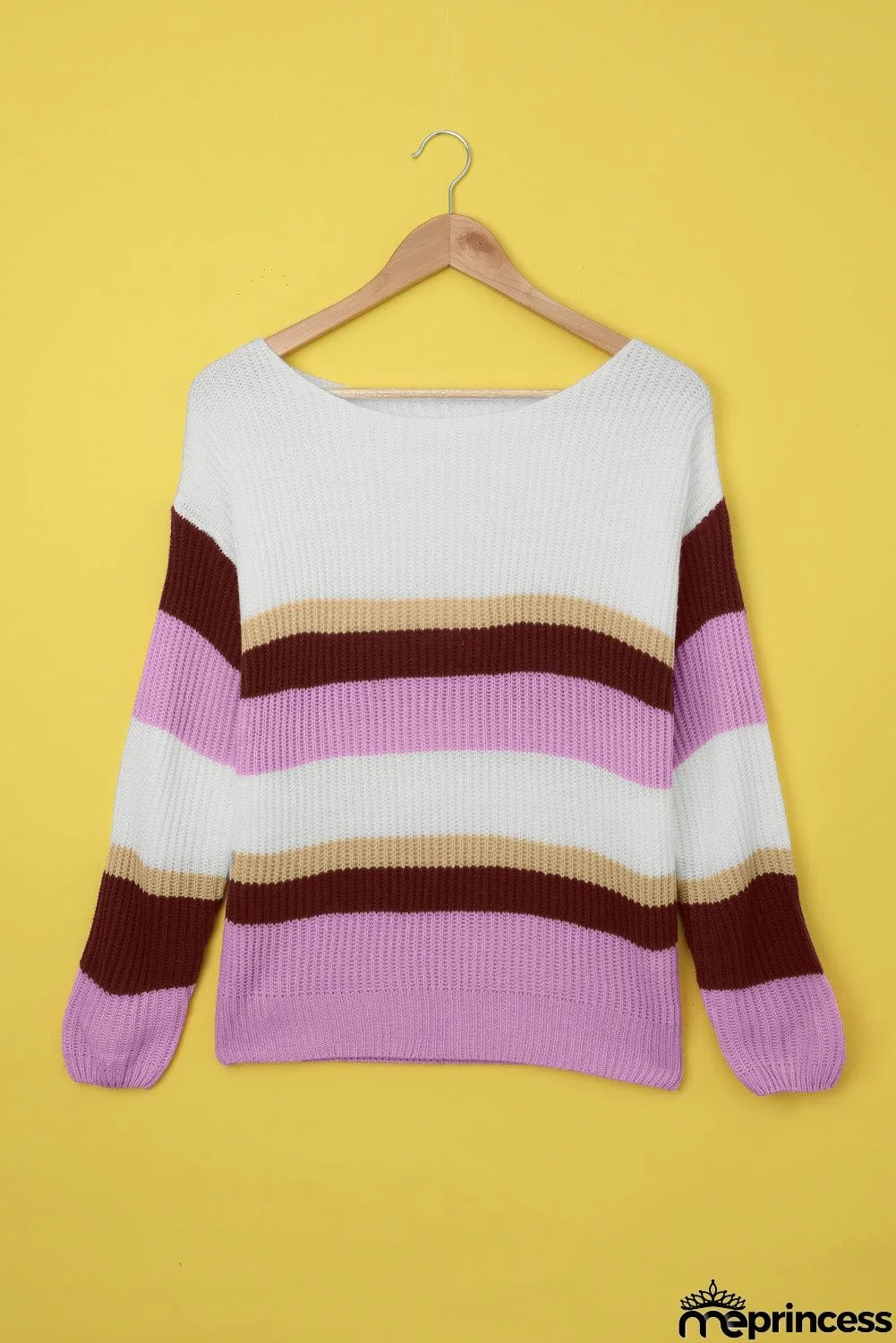 Color-lump Patchwork Sweater