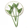 Rose Napkin Holders Plastic Handcraft Flower Napkin Rings Set Table Decorations for Wedding Luncheons Picnics Banquet Birthday