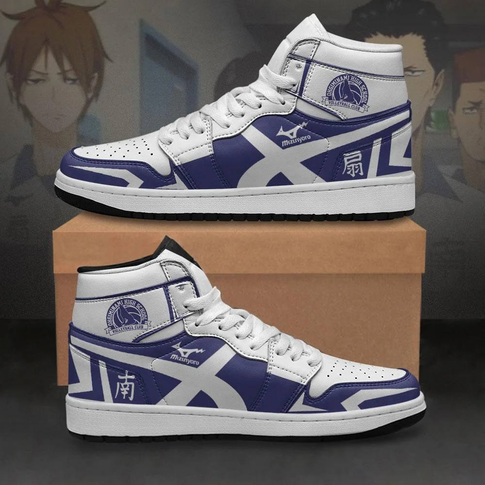 Kingofallstore - Ohgiminami High Sneakers Haikyuu Anime Shoes MN10
