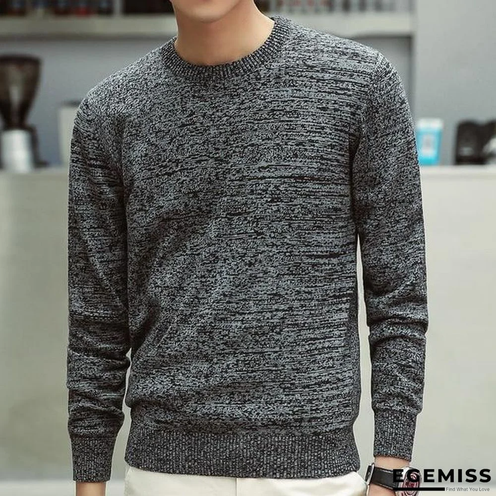 Men Sweaters Fashion Casual Slim Fit Cotton Knitted Mens Sweaters Pullovers Men Brand Clothing Knitwear | EGEMISS