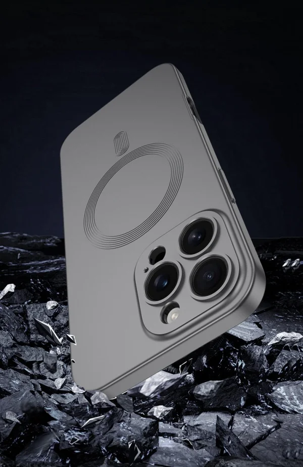 Suitable For Apple 16promax Mobile Phone Case Frosted Magnetic Suction Protective Cover Two In One