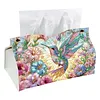 (25cm)Hummingbird PU DIY Diamond Painting Tissue Box for Beginners Adults Home