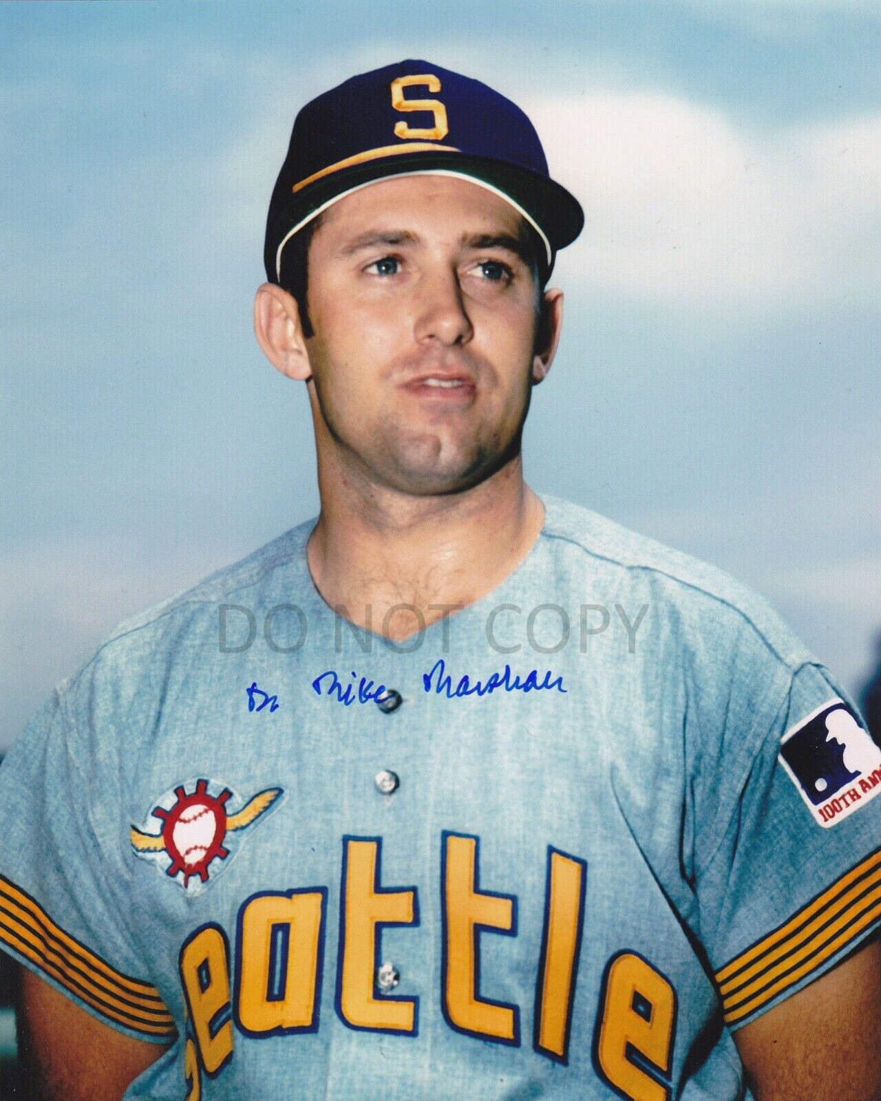 Mike Marshall Seattle Pilots Iron Mike '69 Autographed Signed 8X10 Photo Poster painting REPRINT