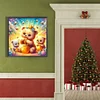 Diamond Painting -DIY Round Drill Bear Eating Honey(40x40cm)