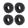 AMK 4Pcs 1.0" Rubber Mud Off Road Tires 24x62x20mm for 1/24 RC Crawler Car Axial SCX24 Gladiator Deadbolt 1/18 TRX4M (4PCS)