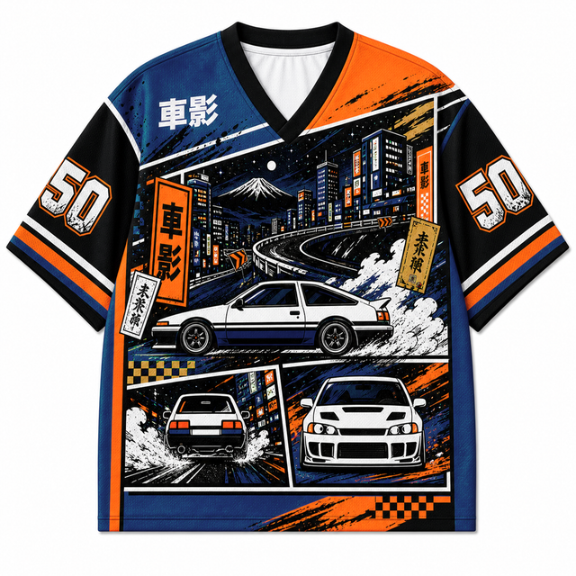 Techwear JDM Racing 050 SINGLE V2 Short Sleeve Jersey
