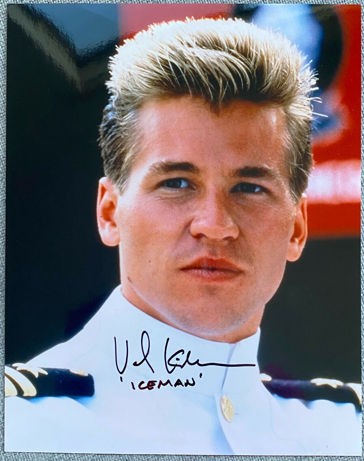 Val Kilmer Signed In-Person Top Gun 8x10 Color Photo Poster painting - Iceman, Authentic